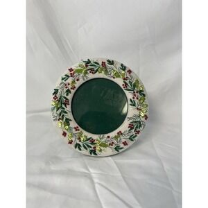 Christmas Round Photo Frame 6x6 Holiday Picture Decor